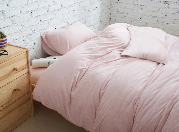 Cotton Pure™ Cravina Pink Jersey Cotton Pillow Case - Affairs Living Pte. Ltd.