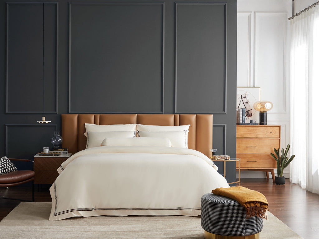 Hotelier Prestigio™ Freya With Umber Border Pillow Case - Affairs Living Pte. Ltd.