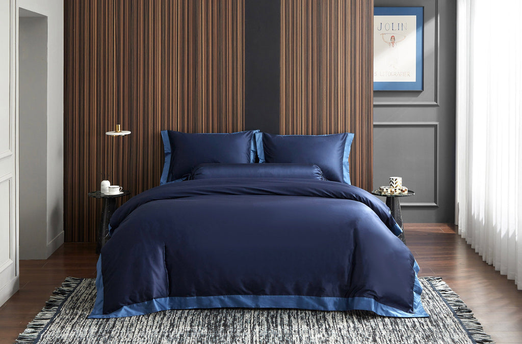 Hotelier Prestigio™ Supima Cotton Royal Azure Bolster Case - Bedding Affairs