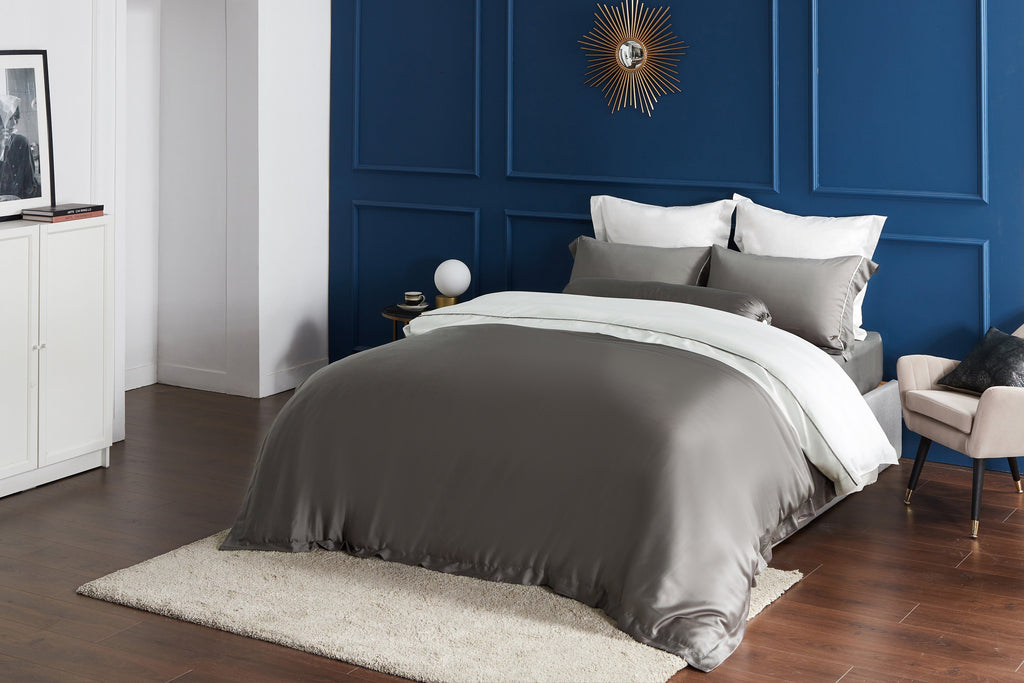 Palais Suite TENCEL™ LF Steel Gray Quilt Cover - Affairs Living Pte. Ltd.