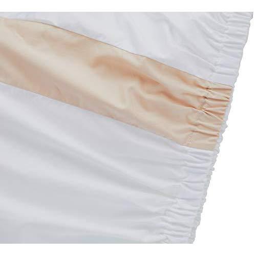 Hotelier Prestigio™ Luxury White Base Champagne Border Fitted Sheet Set - Affairs Living Pte. Ltd.
