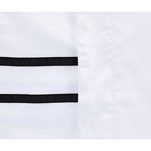 Hotelier Prestigio™ Black Grosgrain Border Fitted Sheet Set - Affairs Living Pte. Ltd.