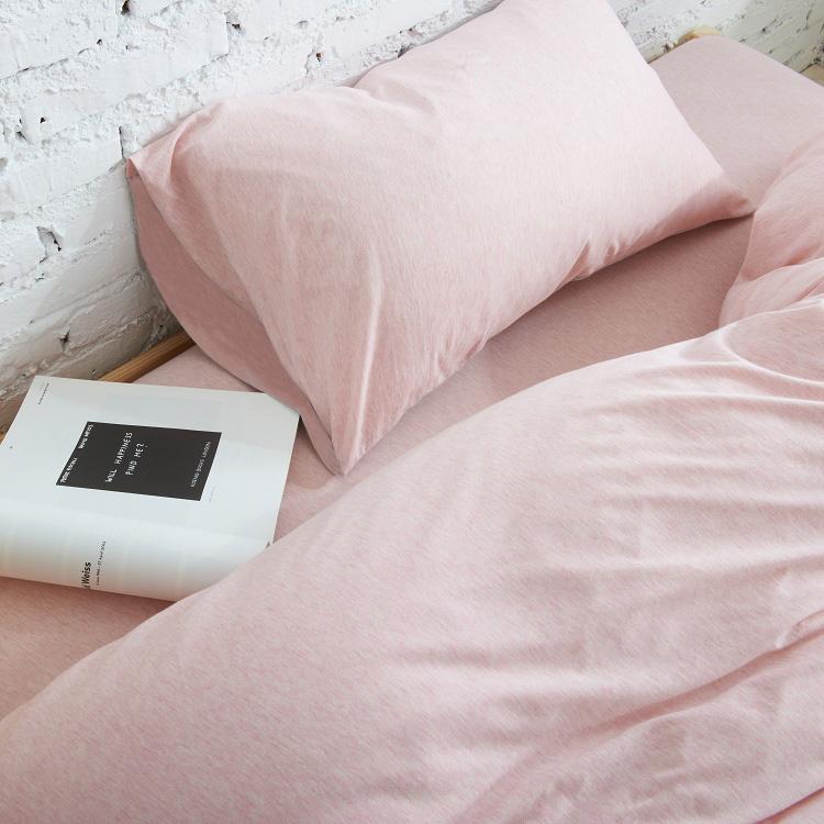 Cotton Pure™ Cravina Pink Jersey Cotton Fitted Sheet Set - Affairs Living Pte. Ltd.