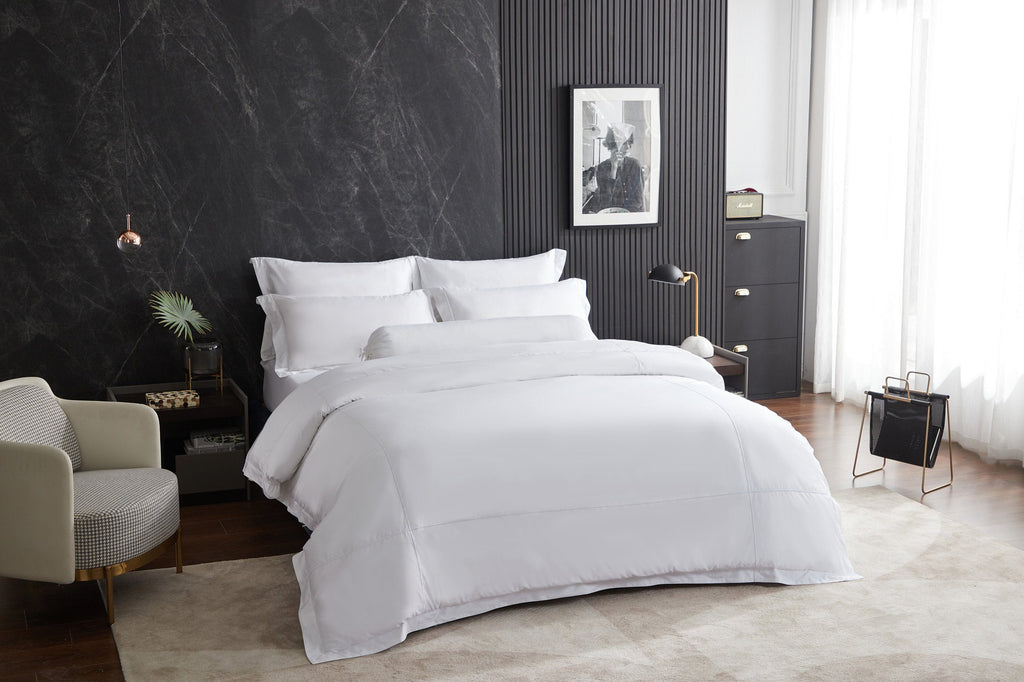 Hotelier Prestigio™ Alvar With White Cross Border Quilt Cover - Affairs Living Pte. Ltd.