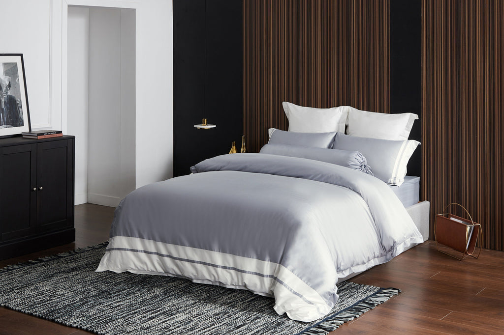 Hotelier Prestigio™ Supima Cotton Percale Pewter Stripe Pillow Case - Affairs Living Pte. Ltd.