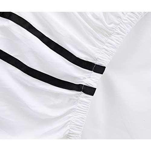 Hotelier Prestigio™ Black Grosgrain Border Fitted Sheet Set - Affairs Living Pte. Ltd.