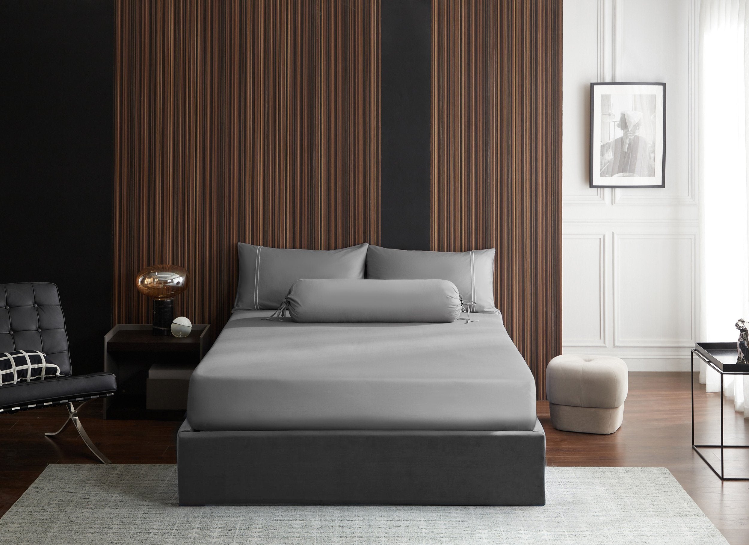 Hotelier Prestigio™ Lloyd With White Lines Fitted Sheet Set - Affairs Living Pte. Ltd.