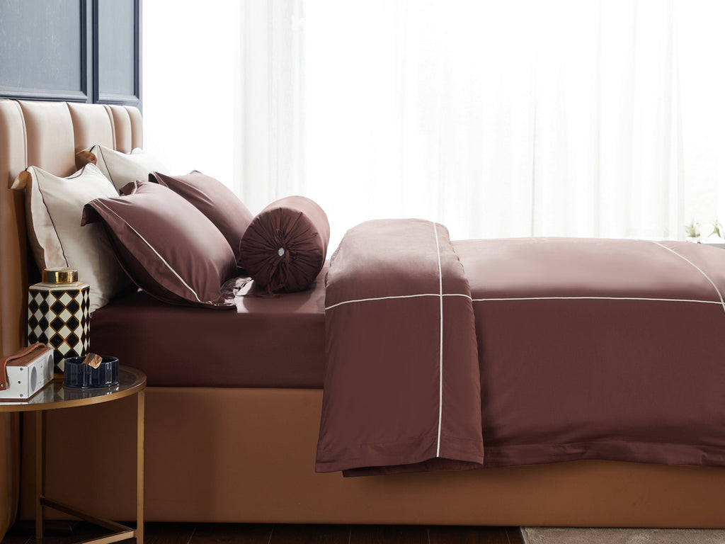 Hotelier Prestigio™ Bruno With Tawny Cross Border Fitted Sheet Set - Affairs Living Pte. Ltd.