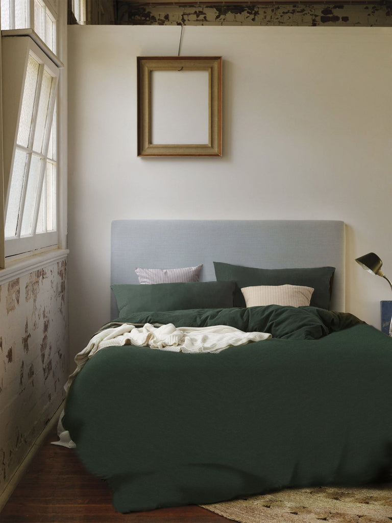 Cotton Pure™ Verde Green Jersey Cotton Bolster Case - Affairs Living Pte. Ltd.