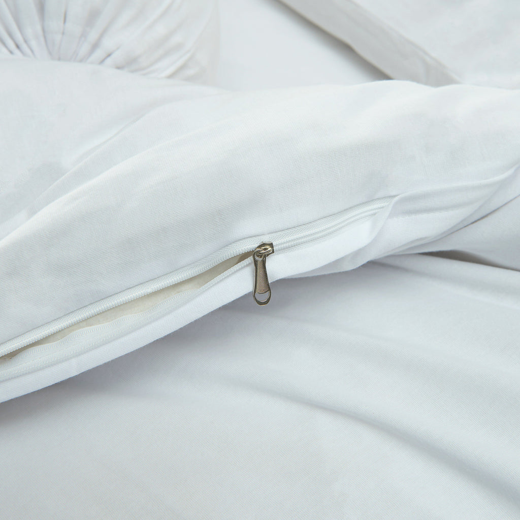 Cotton Pure™ White Jersey Cotton Quilt Cover - Affairs Living Pte. Ltd.