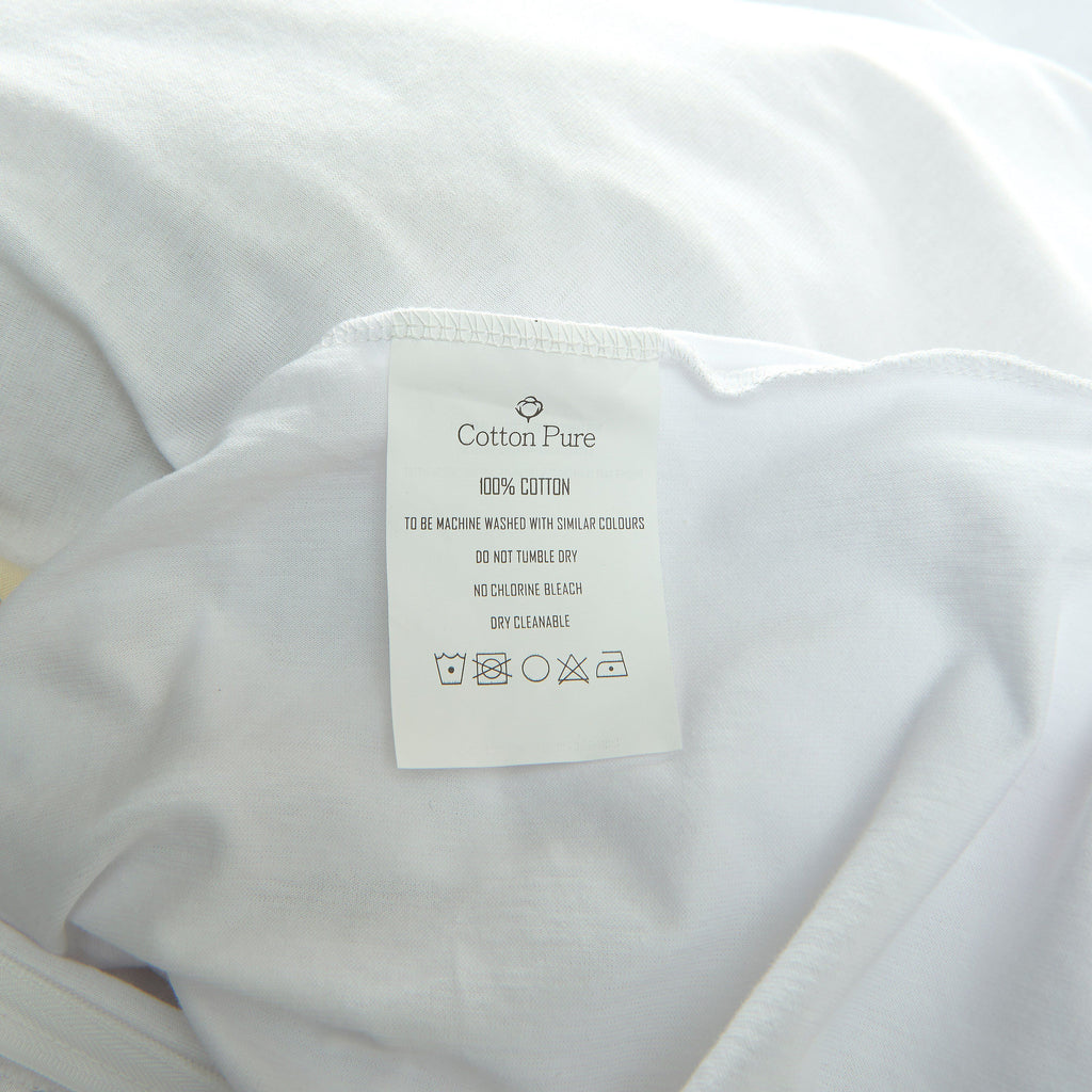 Cotton Pure™ White Jersey Cotton Fitted Sheet Set - Affairs Living Pte. Ltd.