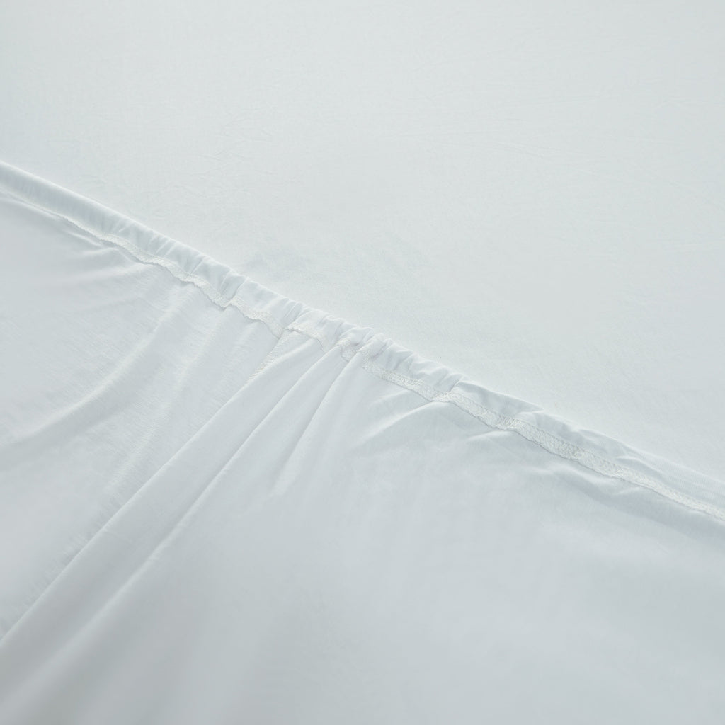 Cotton Pure™ White Jersey Cotton Fitted Sheet Set - Affairs Living Pte. Ltd.