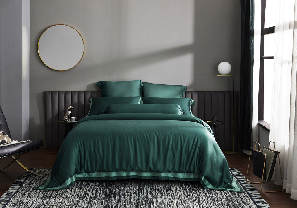 Palais Suite TENCEL™ LF Duca Emerald Quilt Cover - Affairs Living Pte. Ltd.