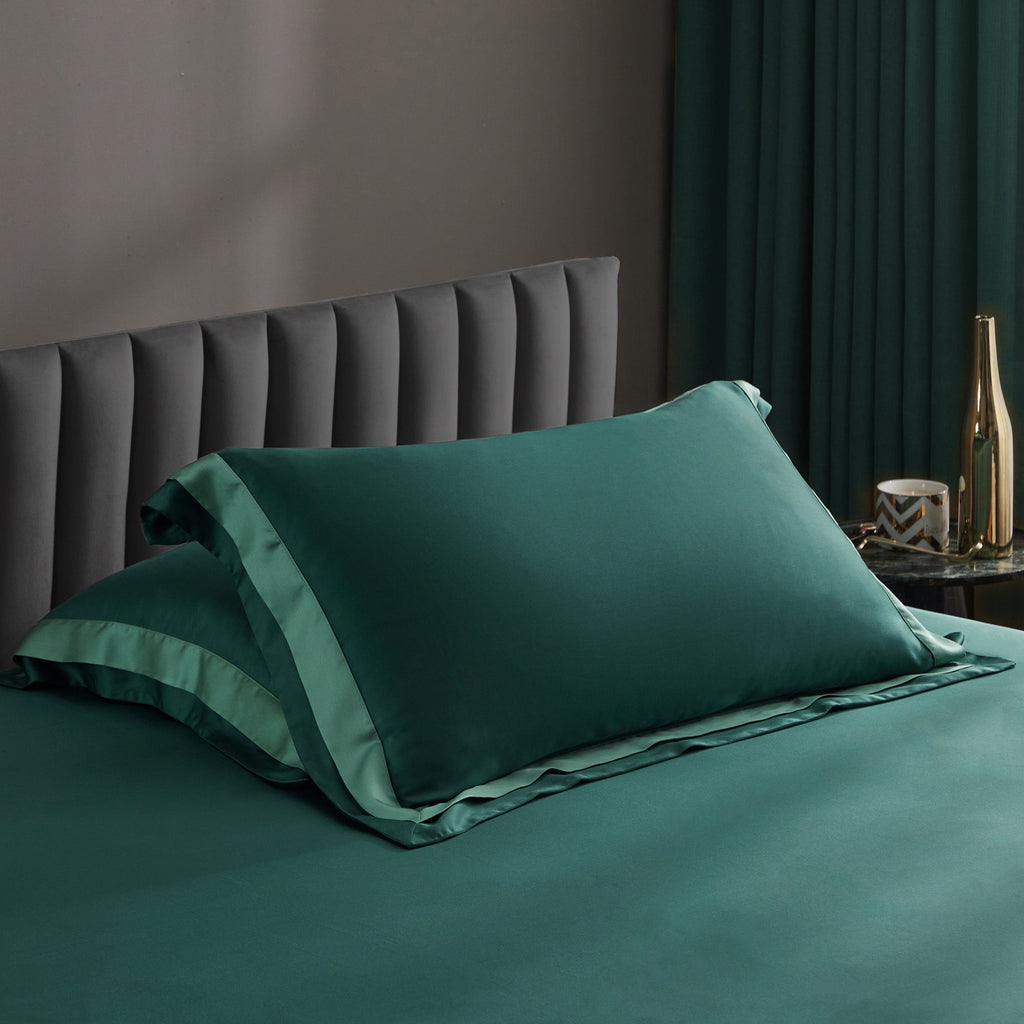 Palais Suite TENCEL™ LF Duca Emerald Fitted Sheet Set - Affairs Living Pte. Ltd.