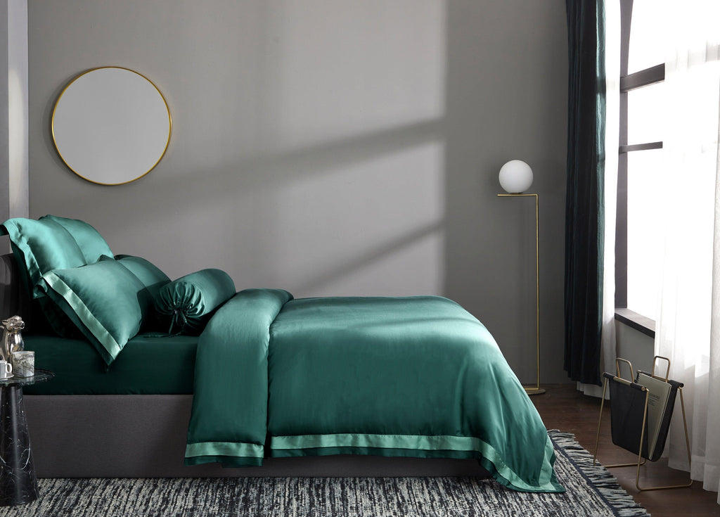 Palais Suite TENCEL™ LF Duca Emerald Fitted Sheet Set - Affairs Living Pte. Ltd.