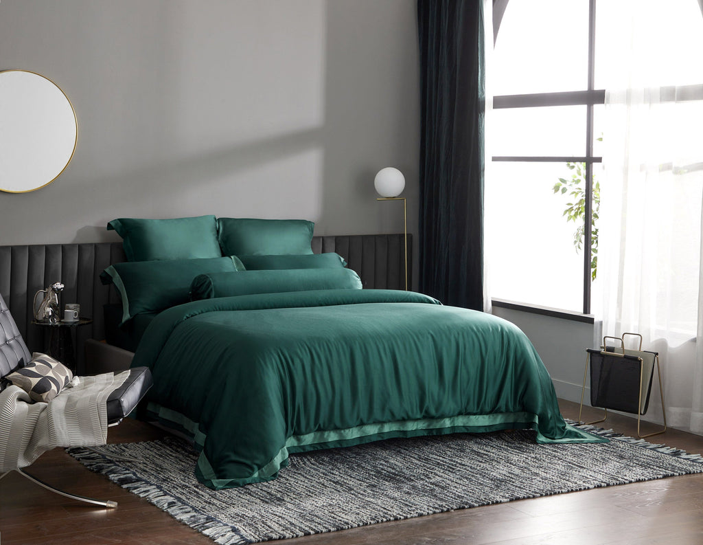 Palais Suite TENCEL™ LF Duca Emerald Fitted Sheet Set - Affairs Living Pte. Ltd.