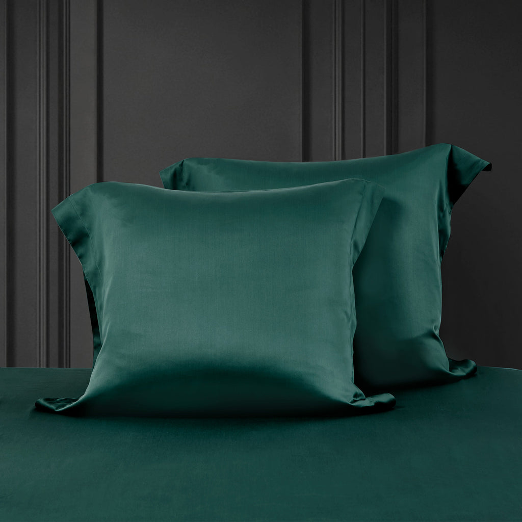 Palais Suite TENCEL™ LF Emerald Green Euro Sham - Bedding Affairs