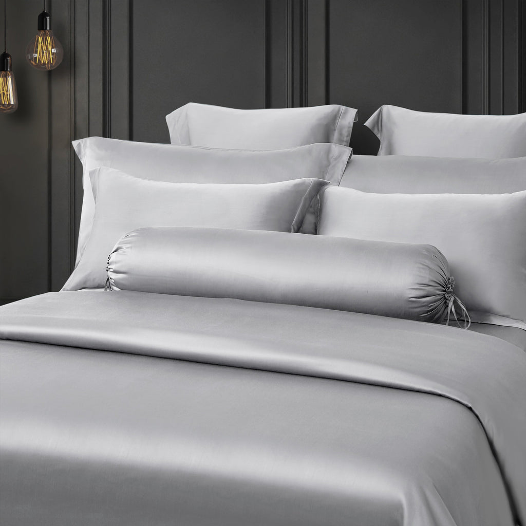 Palais Suite TENCEL™ LF Silvery Grey King Sham - Bedding Affairs