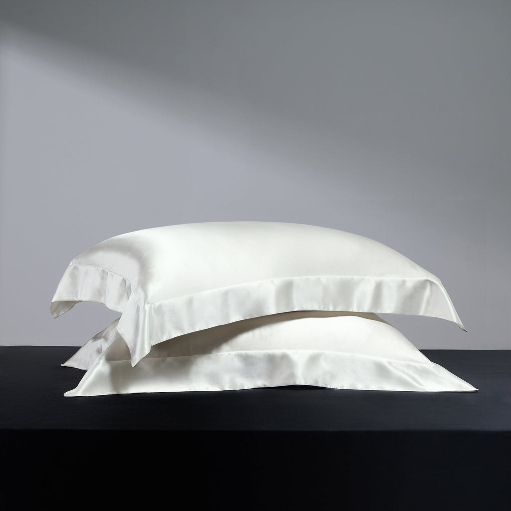 Seta Couture™ Mulberry Silk Albescent White Pillow Case - Bedding Affairs