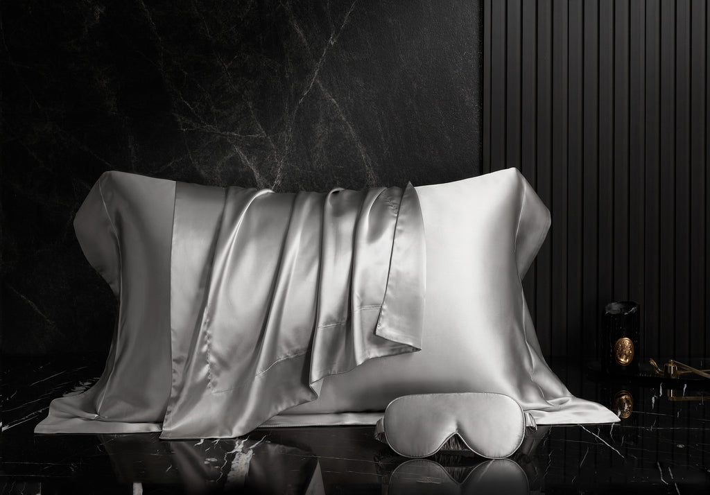 Seta Couture™ Mulberry Silk Silver Chalice Pillow Case - Affairs Living Pte. Ltd.
