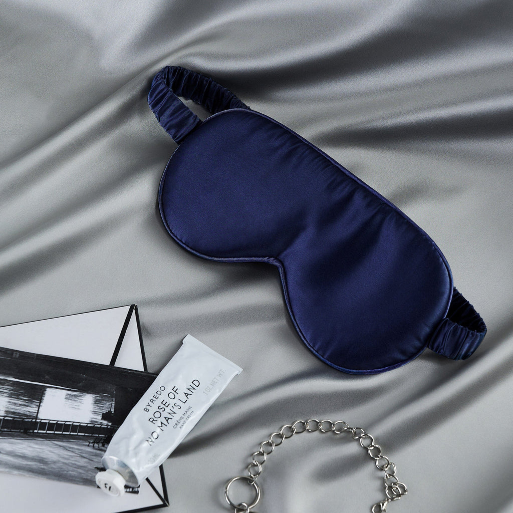 Seta Couture™ Mulberry Silk Navy Blue Eye Mask Eye Mask Seta Couture™ 