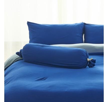 Cotton Pure™ Klein Blue Jersey Cotton Bolster Case - Affairs Living Pte. Ltd.