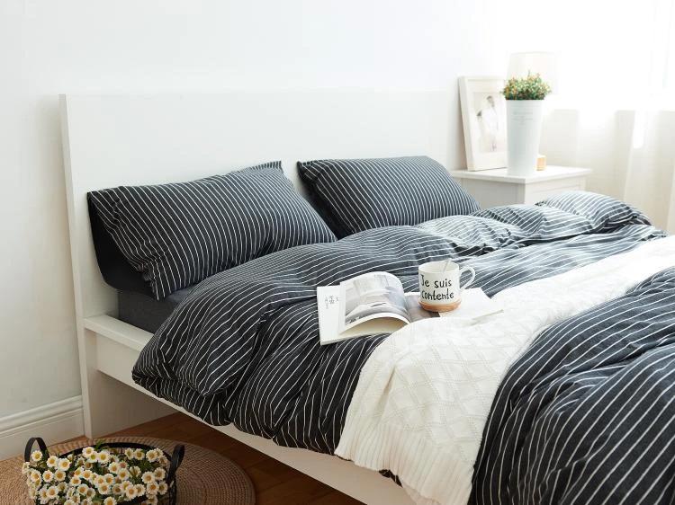 Cotton Pure™ Classic Black Stripe Jersey Cotton Pillow Case - Affairs Living Pte. Ltd.