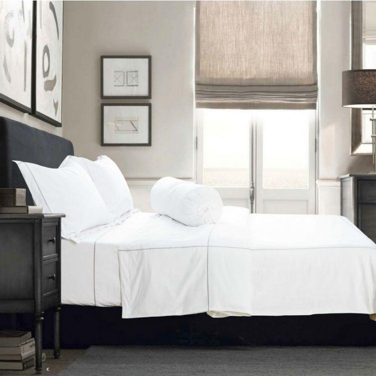 Hotelier Prestigio™ Brown Check Embroidery Pillow Case - Affairs Living Pte. Ltd.
