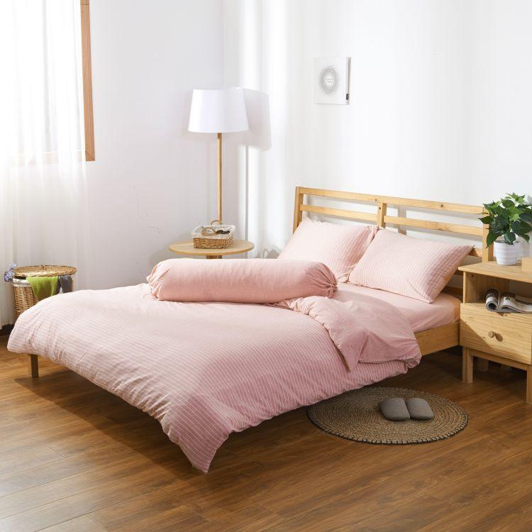 Cotton Pure™ Pinky Stripe Jersey Cotton Bolster Case - Affairs Living Pte. Ltd.