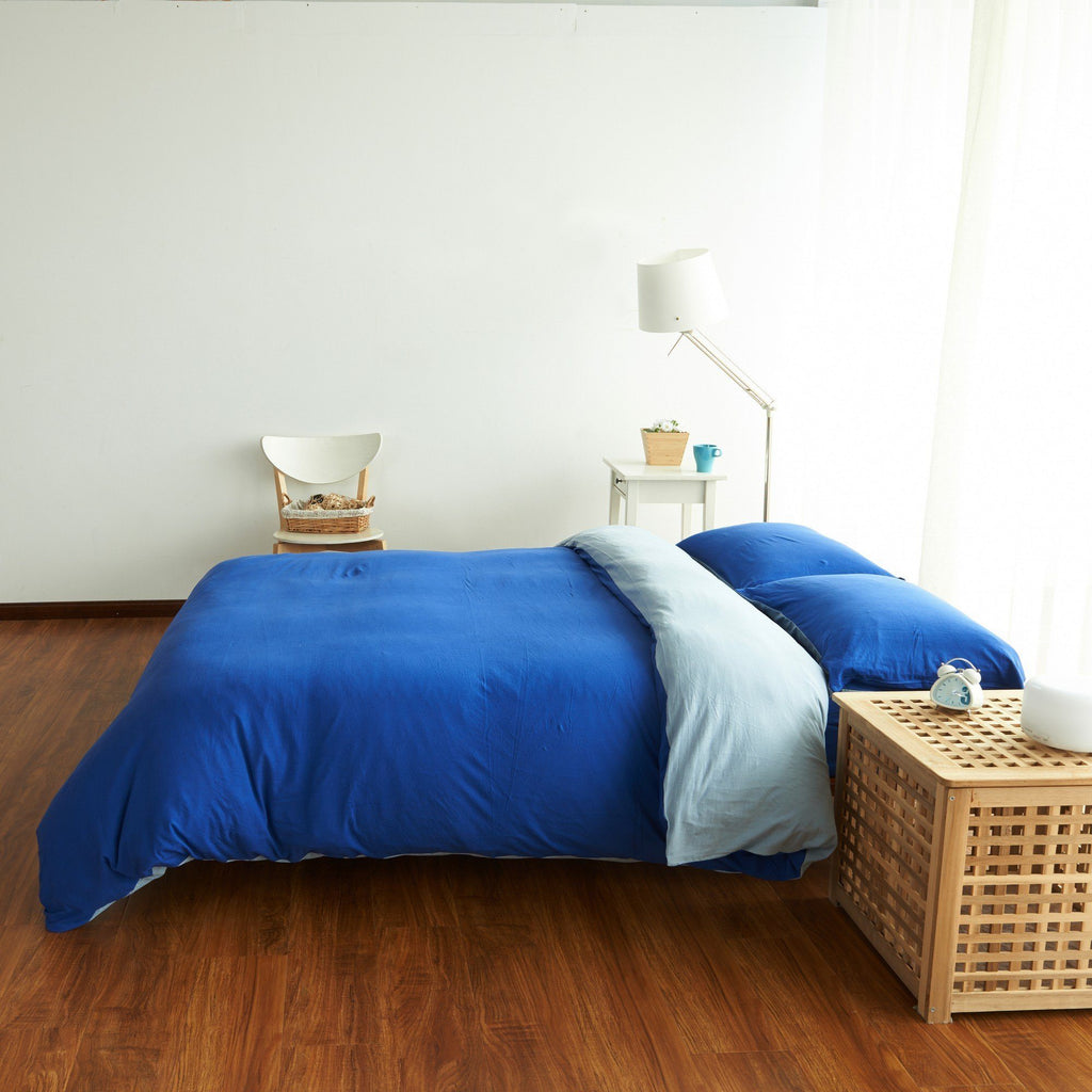 Cotton Pure™ Klein Blue Jersey Cotton Quilt Cover - Affairs Living Pte. Ltd.