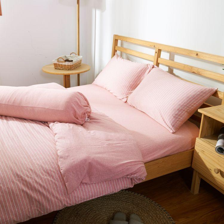 Cotton Pure™ Pinky Stripe Jersey Cotton Pillow Case - Affairs Living Pte. Ltd.