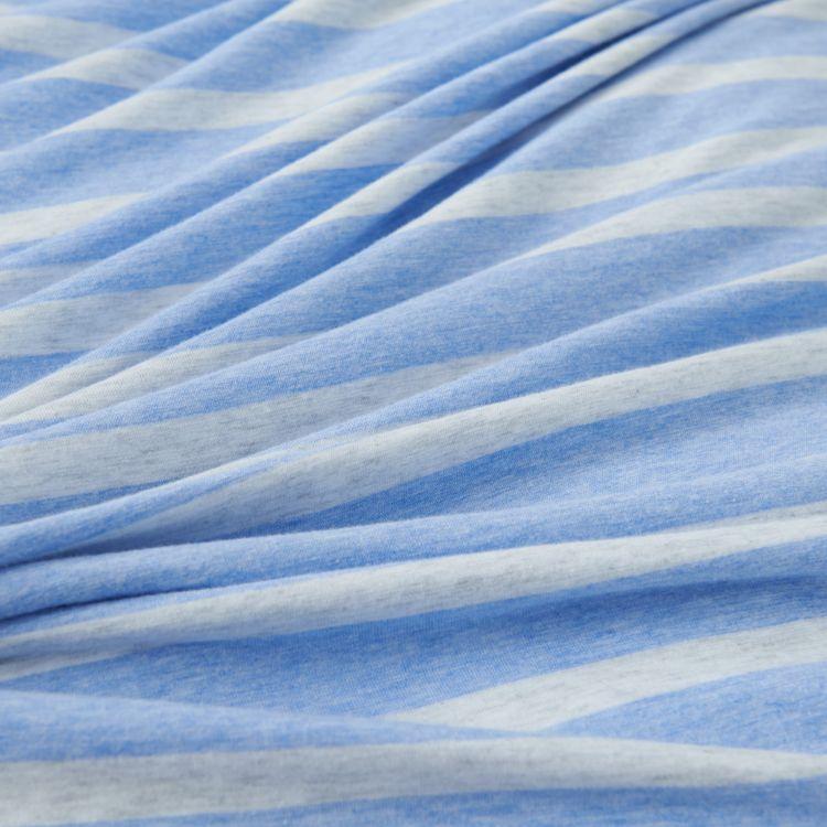 Cotton Pure™ Sky Blue Stripe Jersey Cotton Quilt Cover - Affairs Living Pte. Ltd.