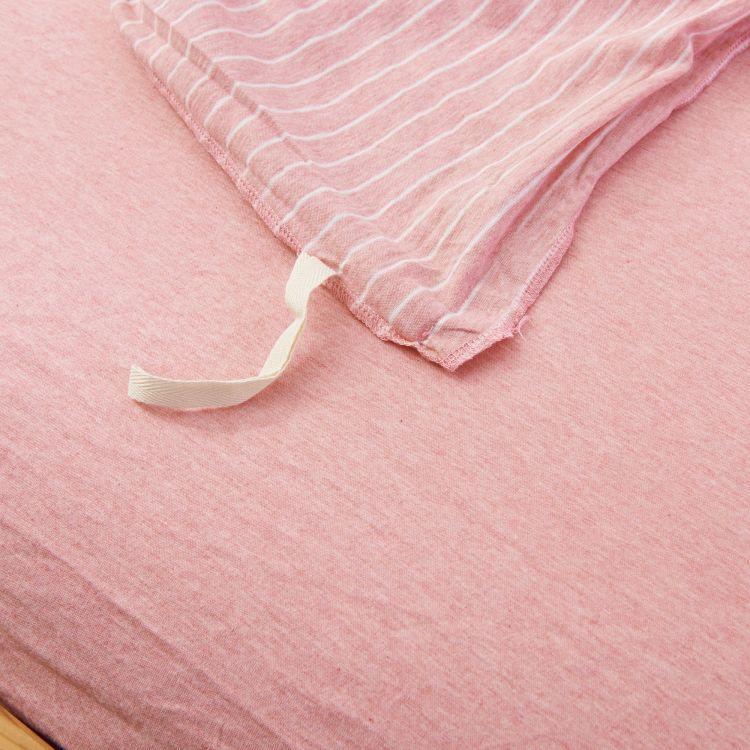 Cotton Pure™ Pinky Stripe Jersey Cotton Quilt Cover - Affairs Living Pte. Ltd.