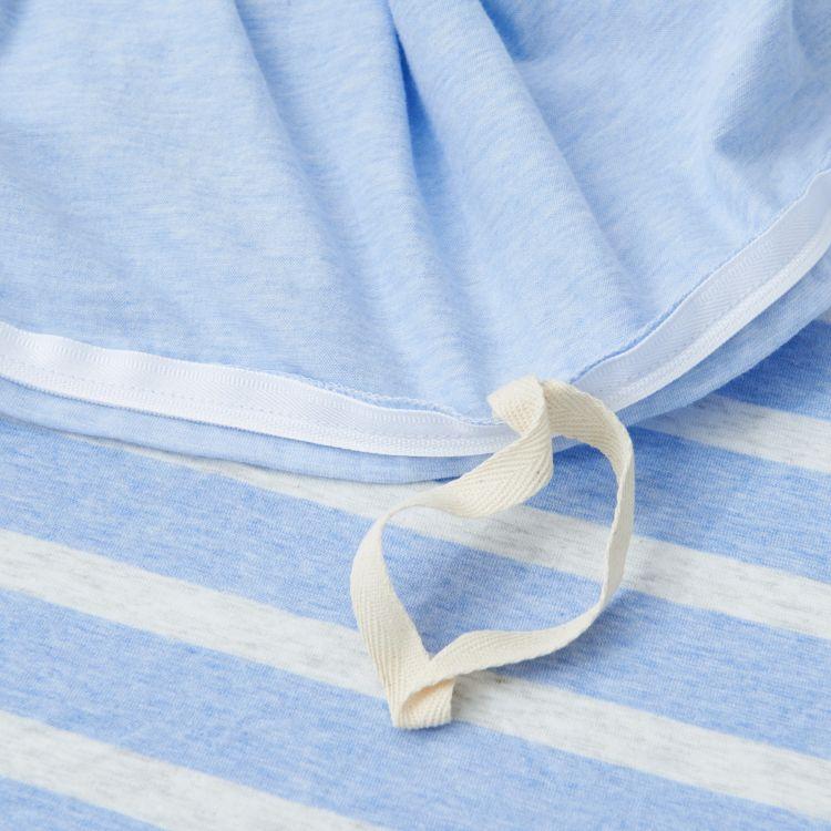 Cotton Pure™ Sky Blue Stripe Jersey Cotton Quilt Cover - Affairs Living Pte. Ltd.