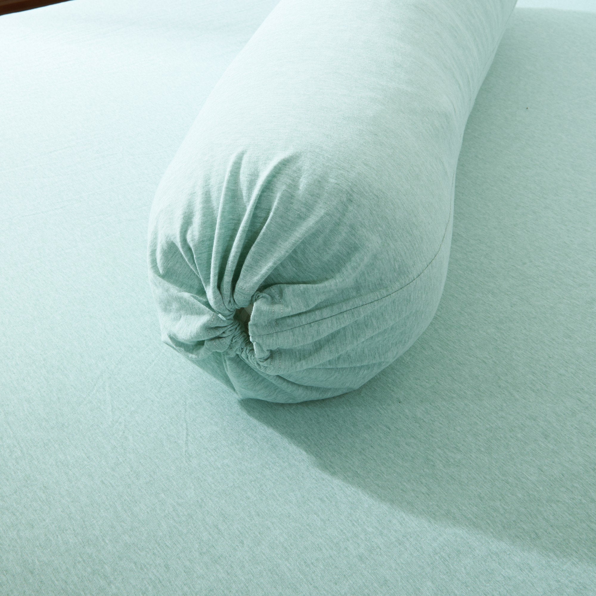 Cotton Pure™ Pale Green Stripe Jersey Cotton Bolster Case - Affairs Living Pte. Ltd.