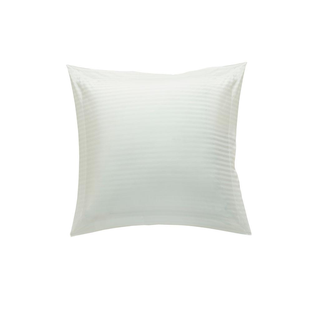 Hotelier Prestigio™ White Sateen Stripe Euro Sham - Bedding Affairs