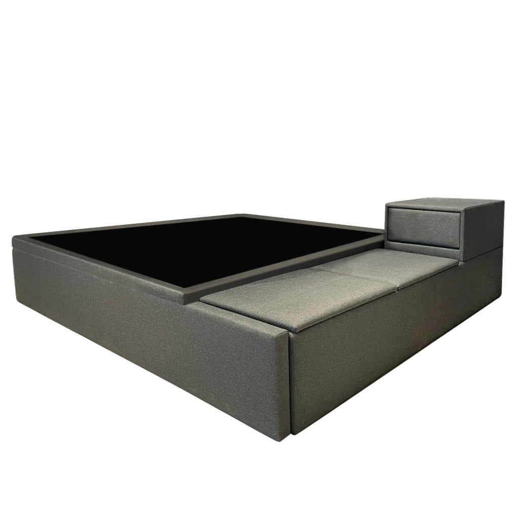 (Made To Order) Storage Bed with Side Storage Bedframe - No Headboard - Bedding Affairs