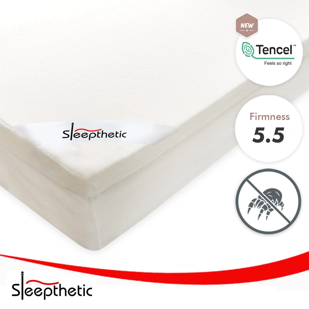 Sleepthetic™ Fitted Memory Foam Topper [5.5 Firmness/5cm Thick] - Affairs Living Pte. Ltd.